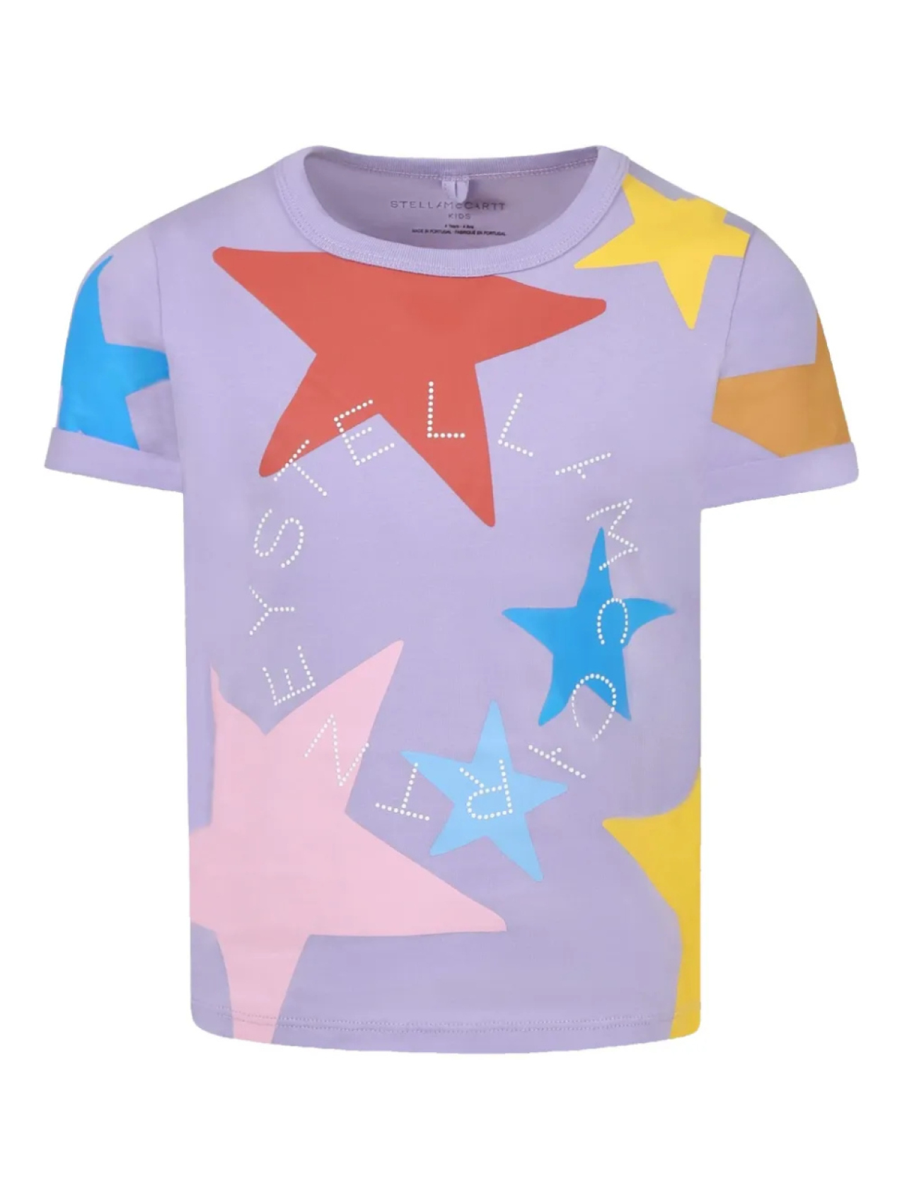 

Футболка Stella McCartney Kids со звездным принтом, фиолетовый
