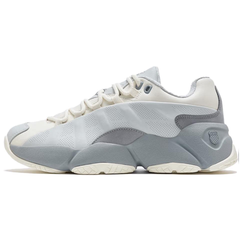 

KSWISS противоскользящие износостойкие низкие повседневные туфли мужские серые K·SWISS, Tofu White/Silent Gray/Ultimate Gray