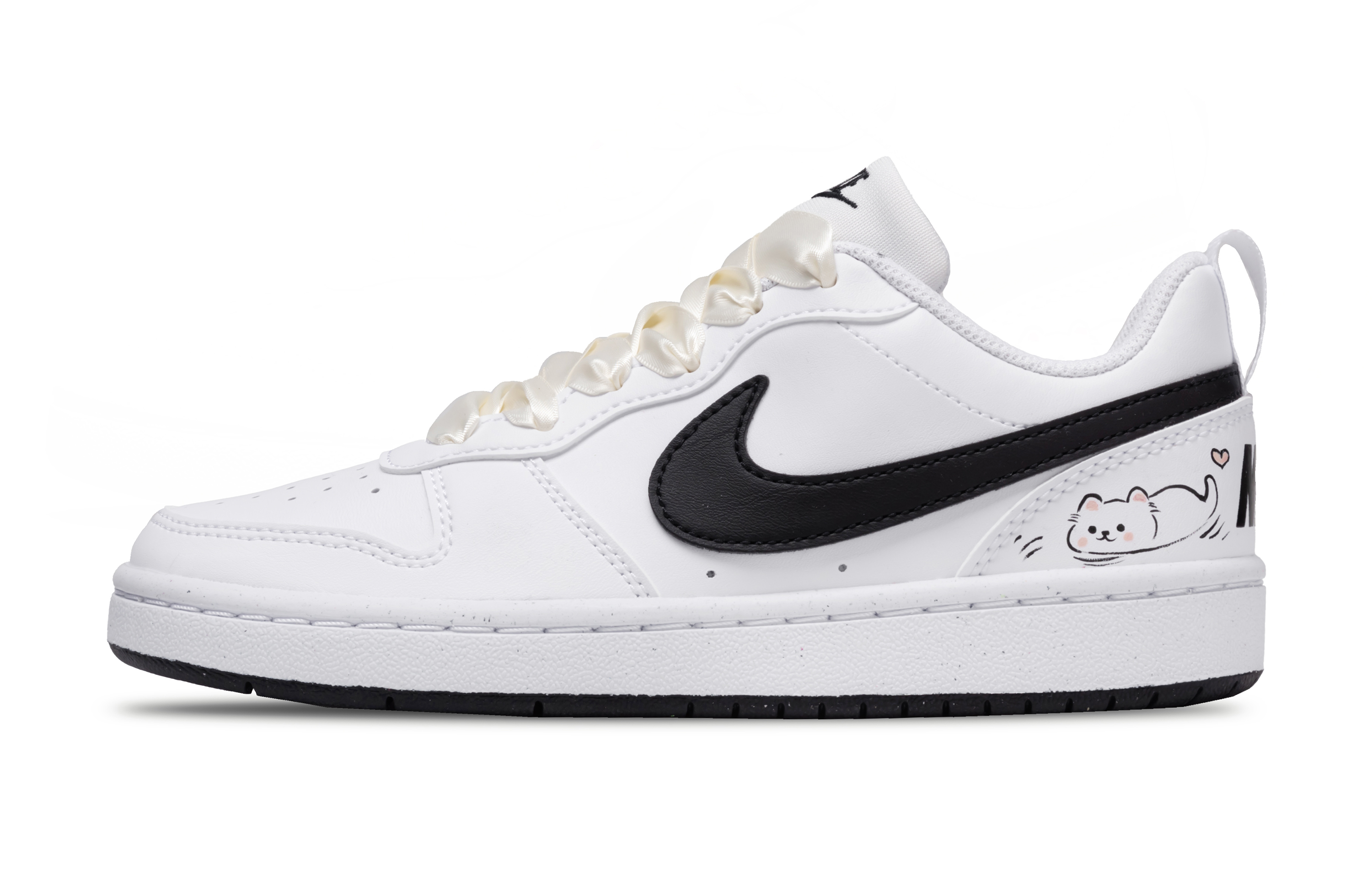 

Низкие детские кроссовки для скейтбординга Court Borough для подростков Nike, черный