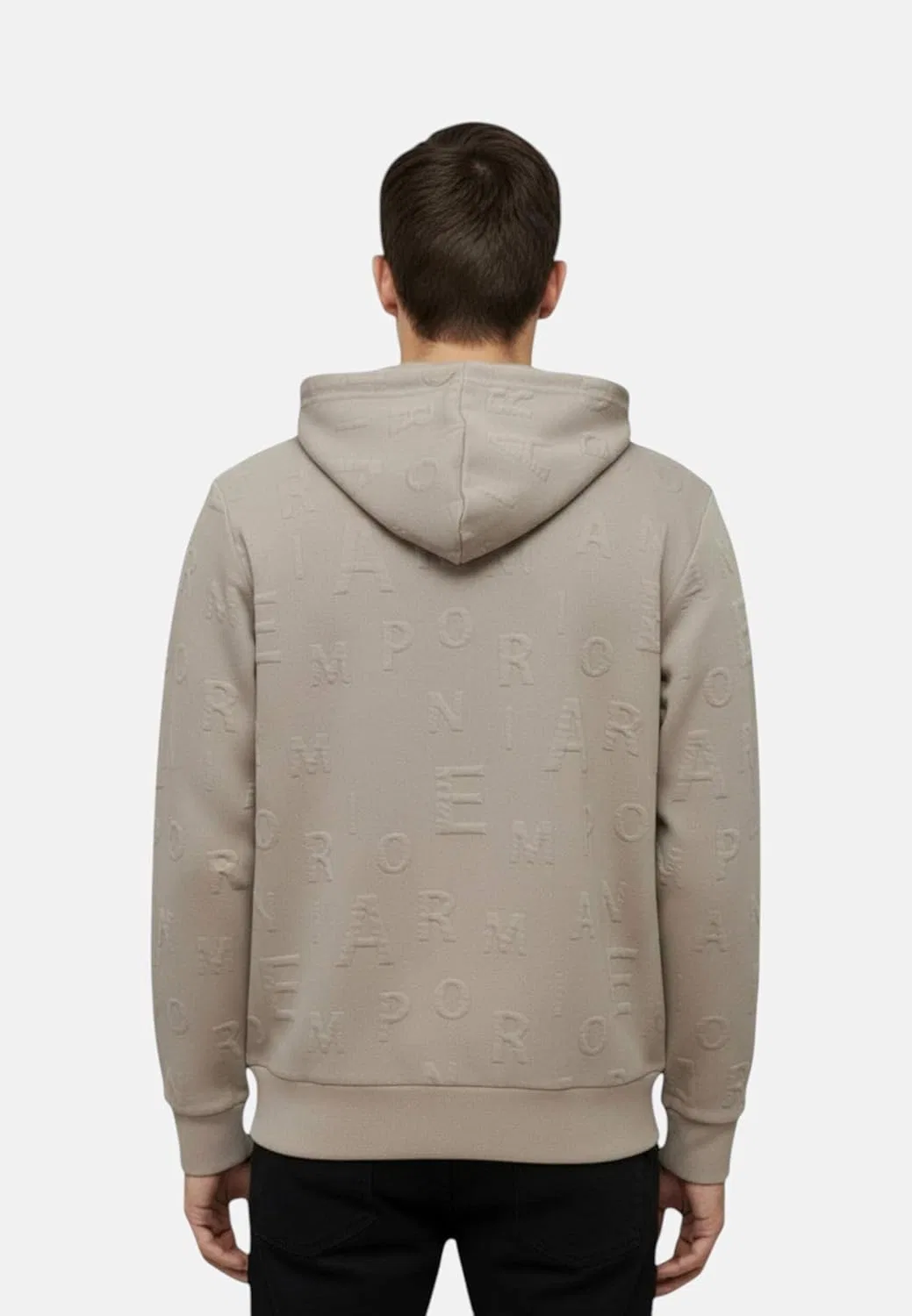 Мужская толстовка Emporio Armani на молнии, Fungi Jacquard — фото 4