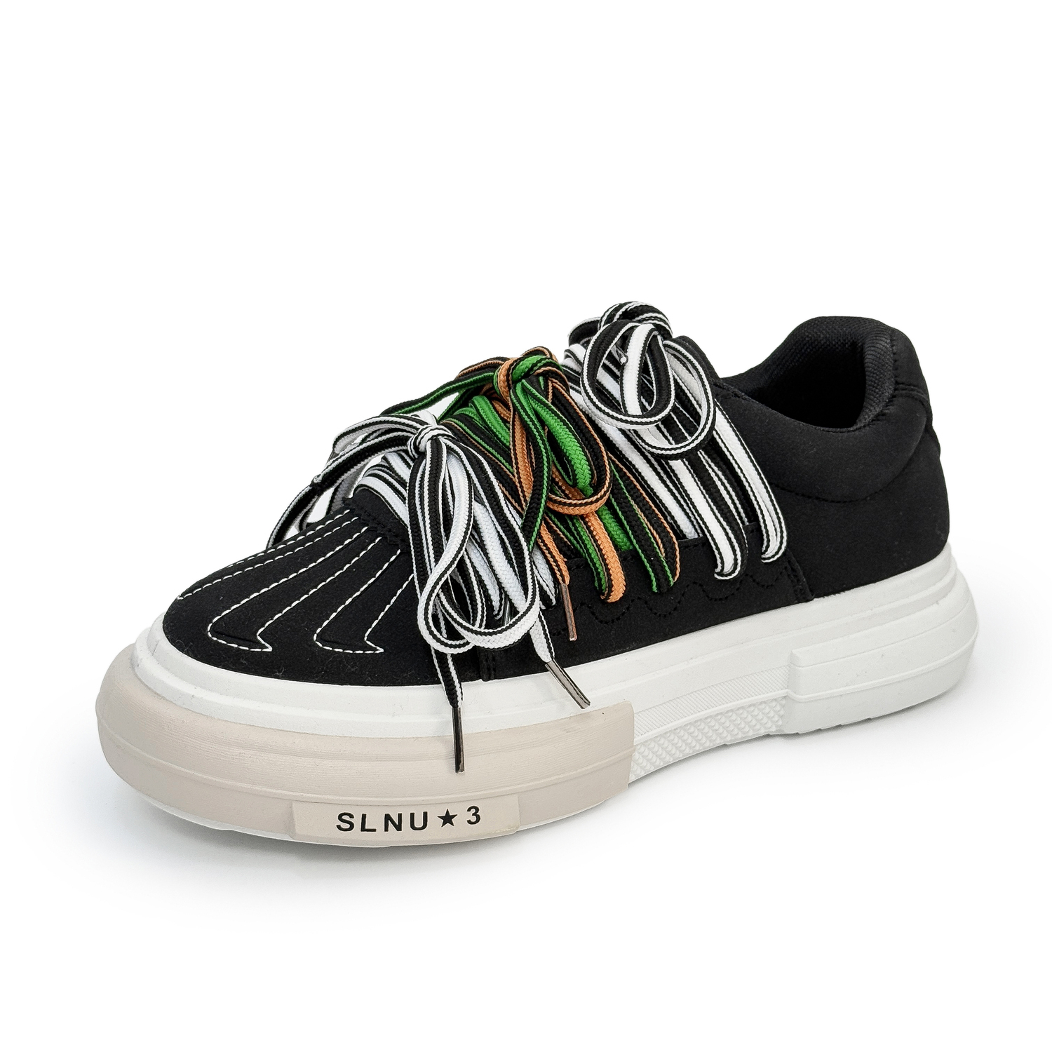 

SLNU 3 Стойкие к скольжению и истиранию мужские скейтерские кеды низкие Light Green, цвет Light Green