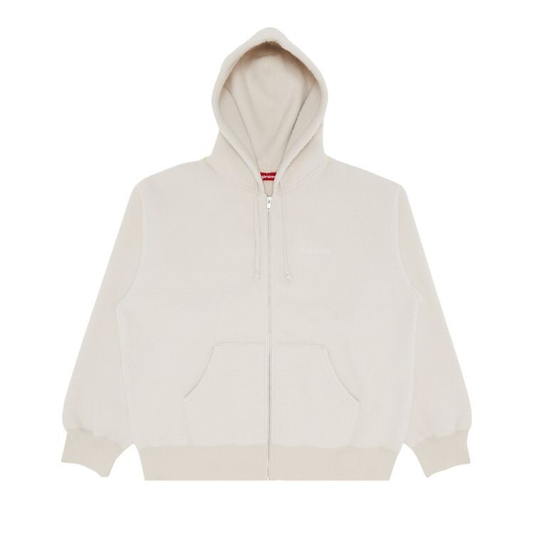 

Толстовка Supreme Pilled Zip Up Hooded Sweatshirt Stone, кремовый