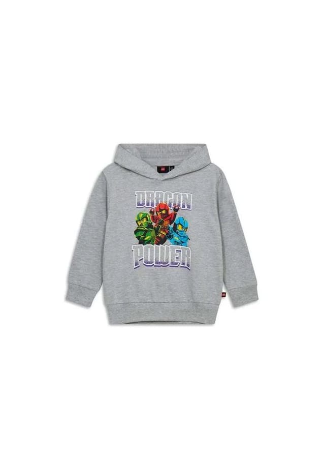 

Детская толстовка с капюшоном из хлопка Lego Wear, серый