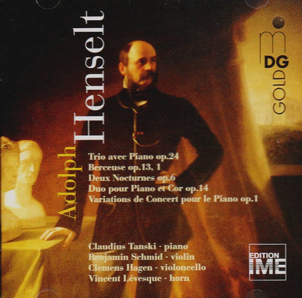 

Диск CD Henselt: Chamber Music - Trio Avec Piano / Berceuse [Import] - Adolph Henselt, Claudius Tanski, Benjamin Schmid, Clemens Hagen, Vincent Levesque