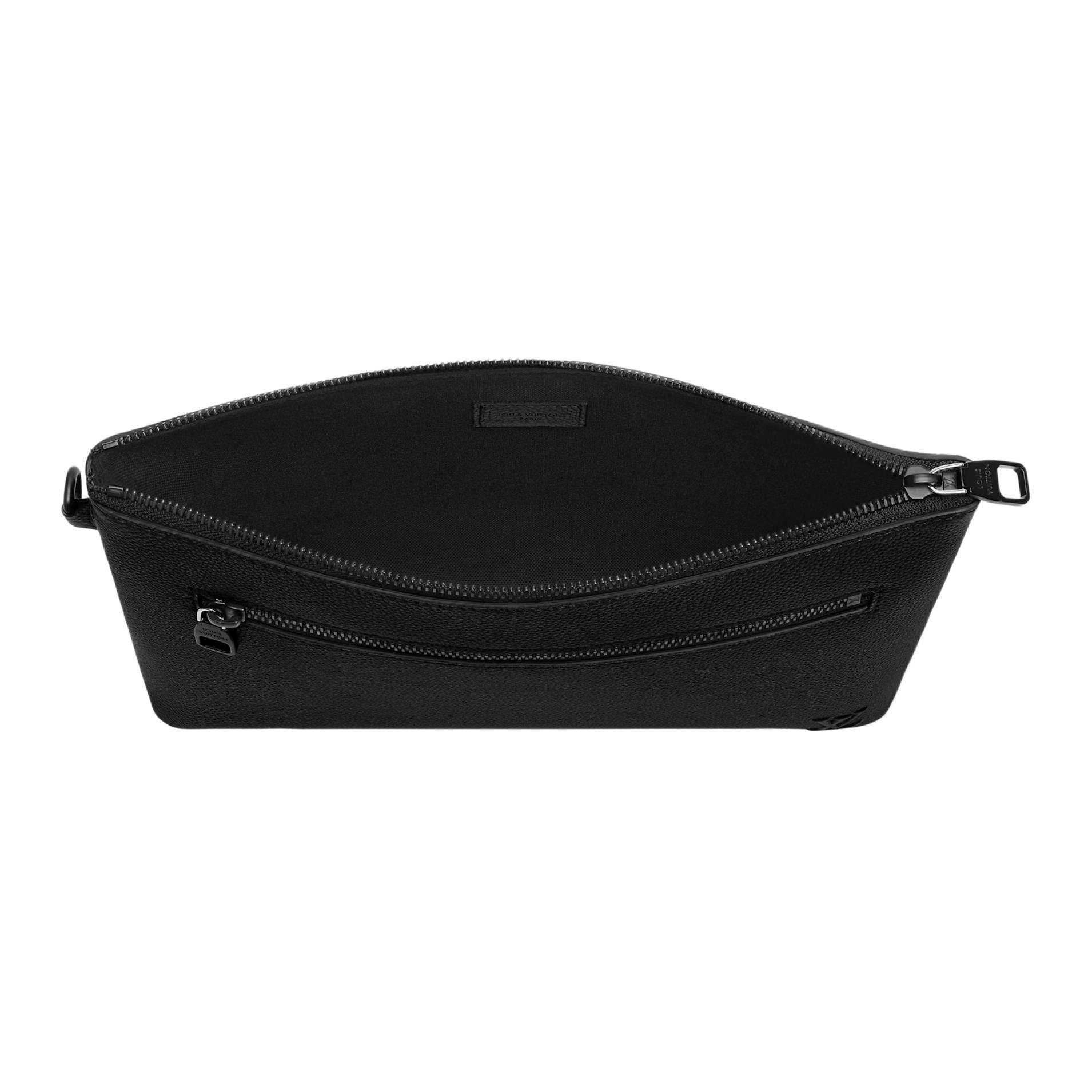 Клатч TAKEOFF из вощеной телячьей кожи мужской Black LOUIS VUITTON, Set (Bag+Dust Bag) — фото 4