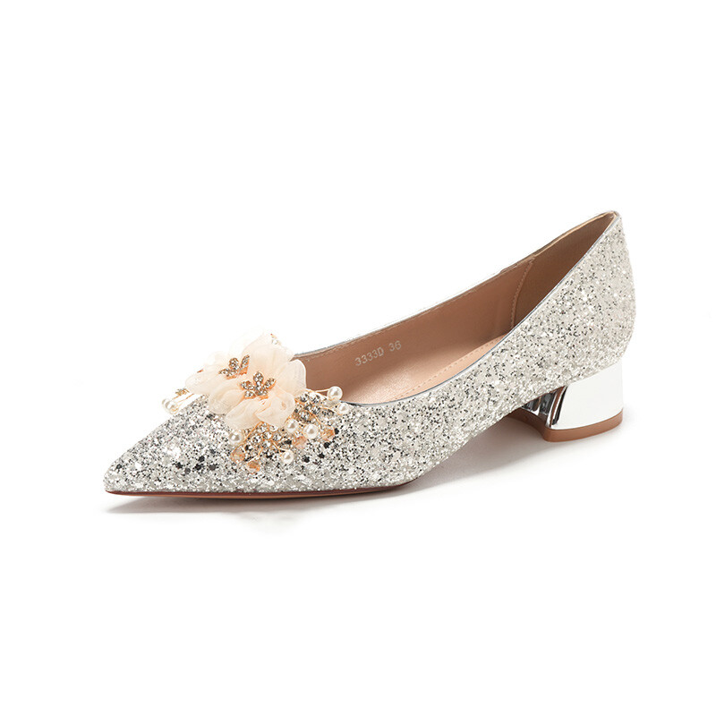 Туфли женские повседневные Women's Casual Shoes Women's Hkcp, серебряный — фото 3