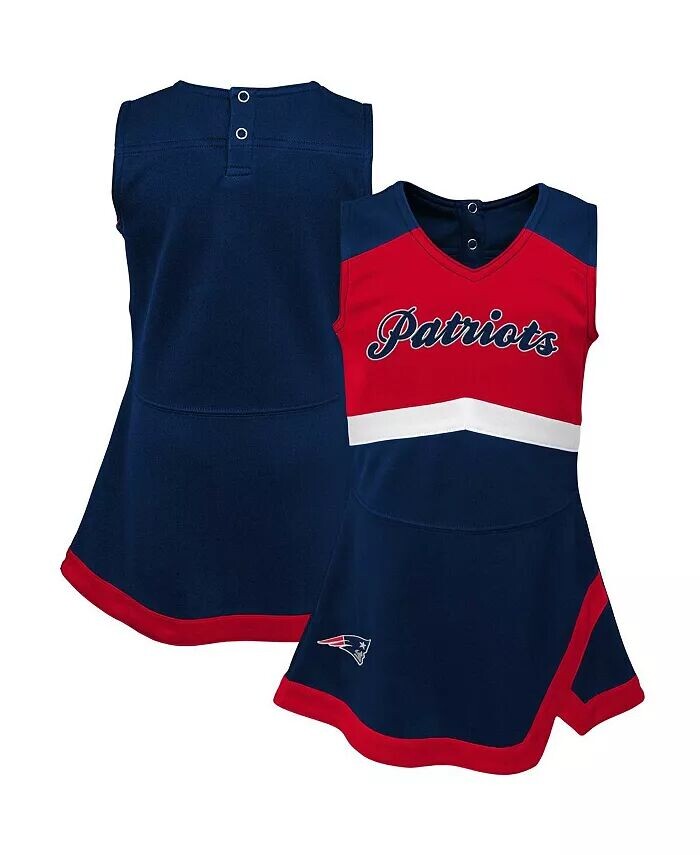

Платье-джемпер для девочек Navy New England Patriots Cheer Captain Outerstuff
