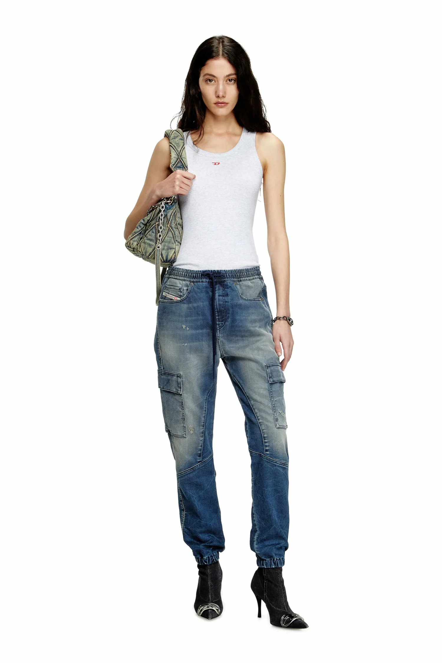 Женские джинсовые брюки Jog Jeans 2051 D-URSY JOGG Diesel, Indigo Blue