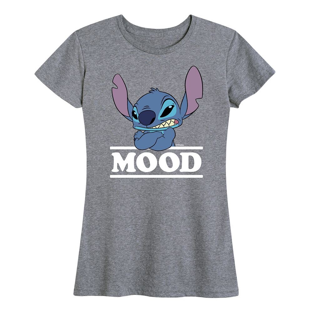 

Женская футболка с рисунком Disney's Lilo & Stitch, цвет Heather Gray