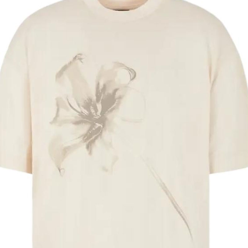 Футболка с принтом Lily EMPORIO ARMANI, белая — фото 3