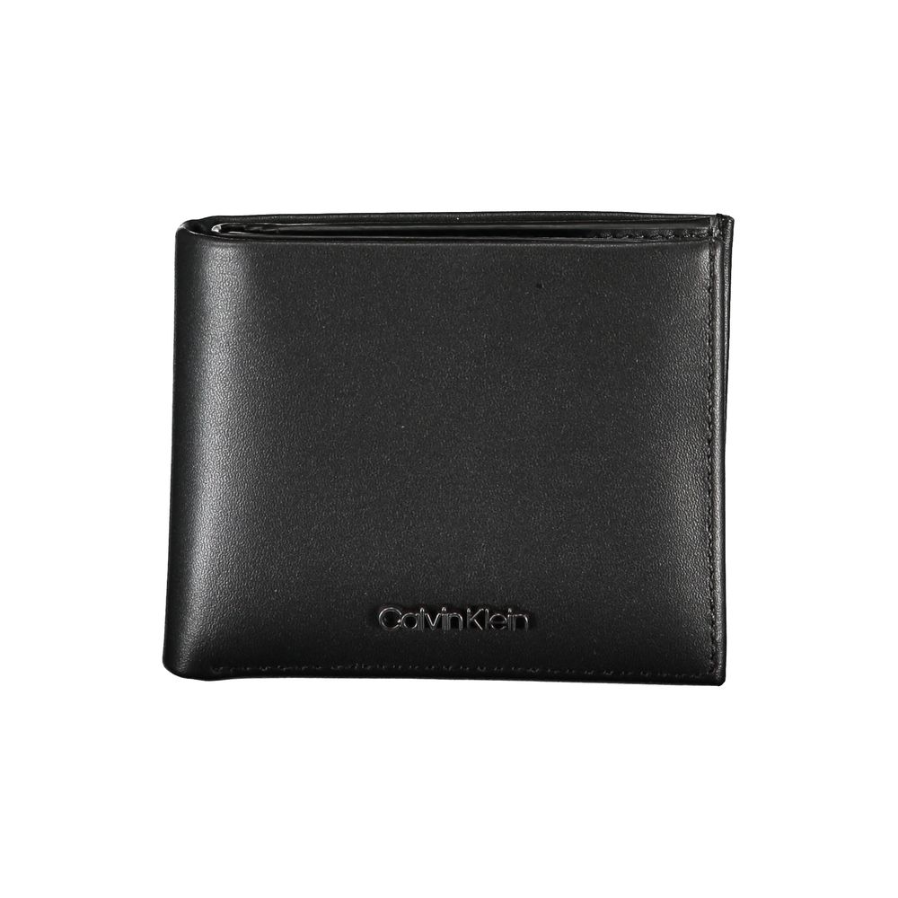 

Кожаный мужской кошелек Calvin Klein, черный