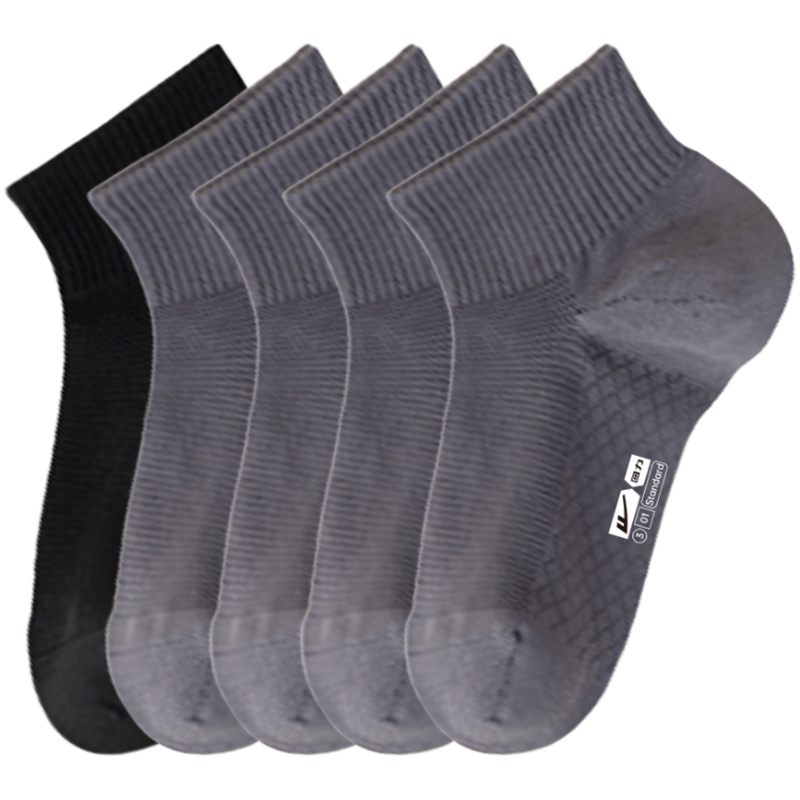 

Набор унисекс носков WARRIOR, 5 pack (черный+4 темно-серый)