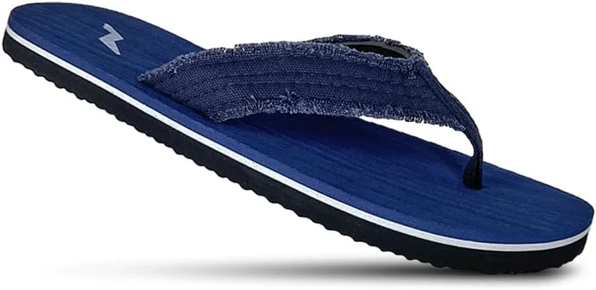 

NORTY - Мужские легкие вьетнамки с тонкой подошвой для повседневной носки, пляжа или бассейна - размер немного мал (на полразмера меньше), темно-синий/белый