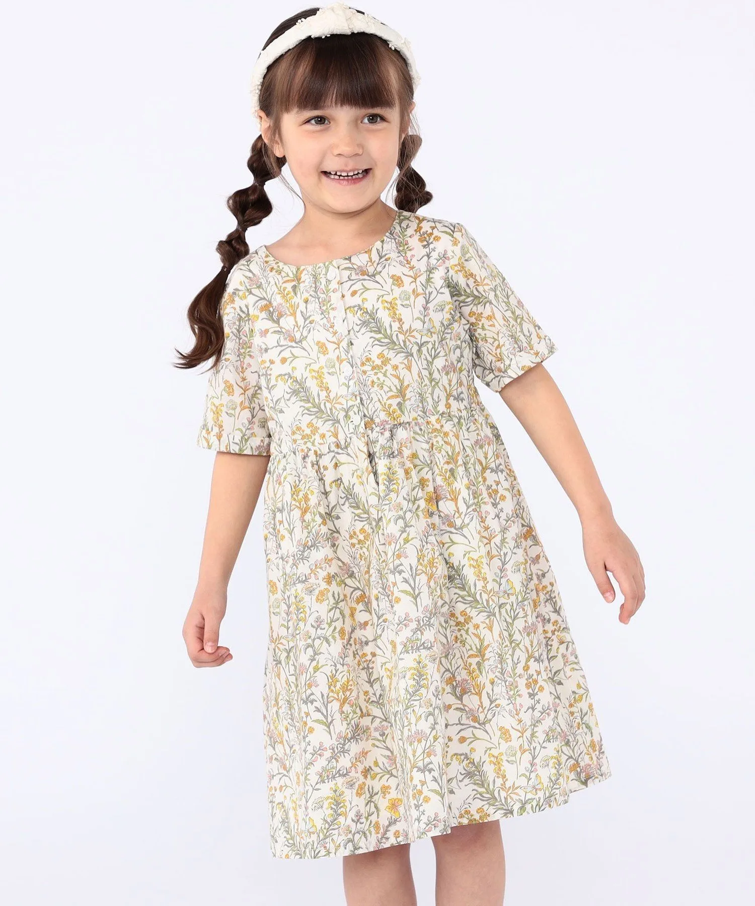 Детское платье SHIPS: 100–130 см / Платье Liberty с коротким рукавом SHIPS KIDS, Pink — фото 3
