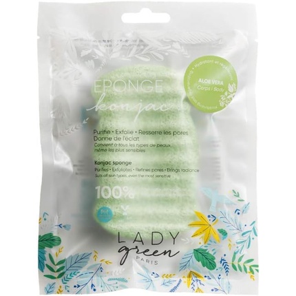 Frottee Konjac с алоэ вера для прекрасного тела Lady Green — фото 2