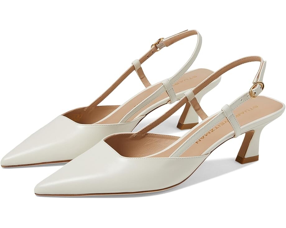 

Туфли Stuart Weitzman Vinnie 50 Slingback, кремовый