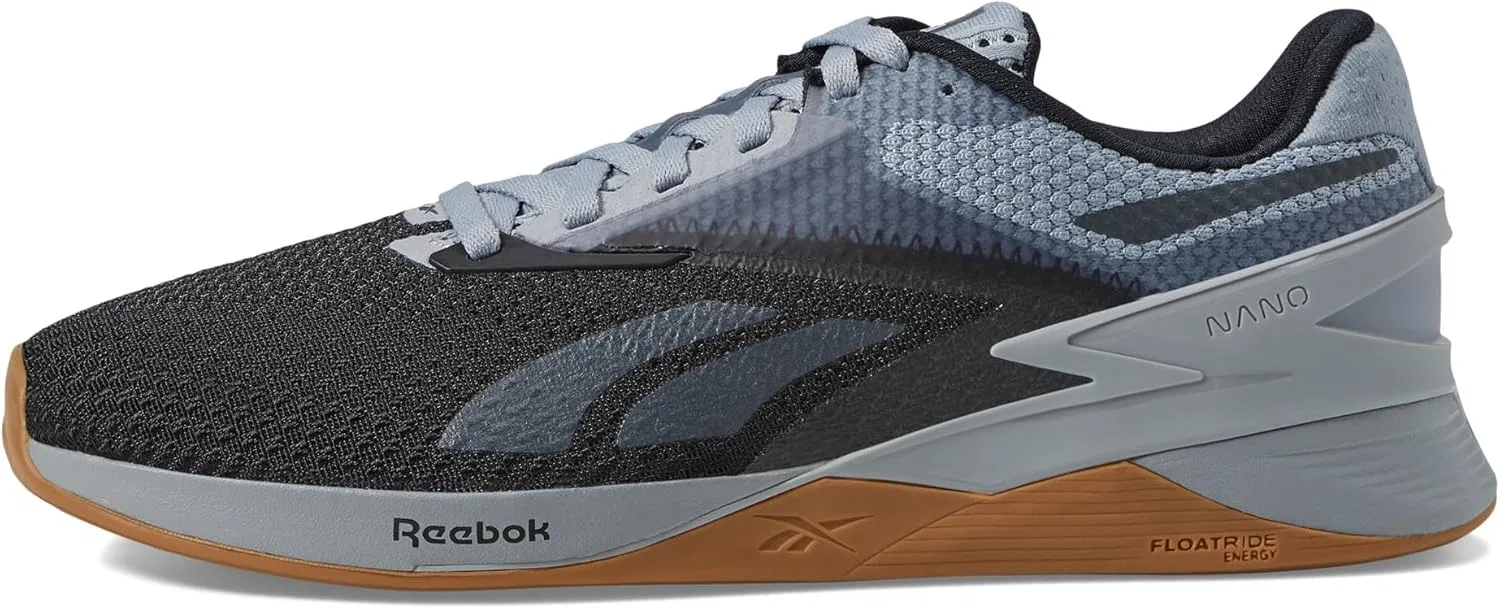 Кроссовки Reebok Unisex Nano X3, Cold Grey Core Black Gum — фото 4