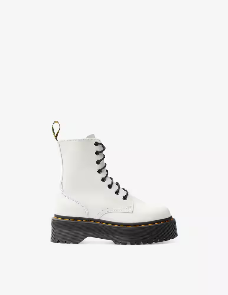 Ботинки кожаные Dr. Martens Jadon на платформе, белый