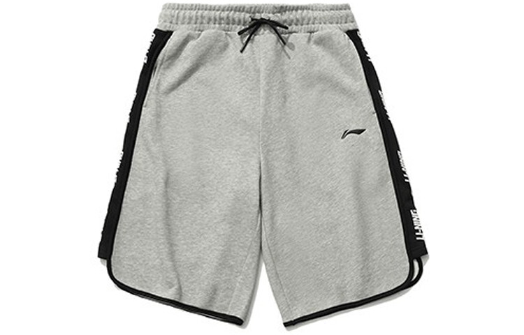 

Спортивная модная коллекция повседневные шорты мужские серые Lining, серый