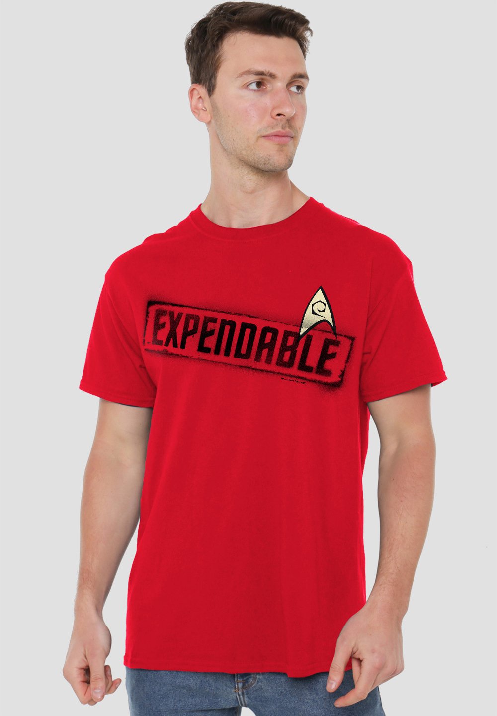 

Футболка с принтом STAR TREK EXPENDABLE Cotton Soul, красный