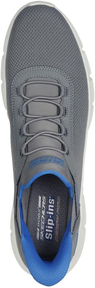 Мужские кроссовки Skechers B Flex - Elevated Edge с удобной вставкой без шнурков, серый — фото 2