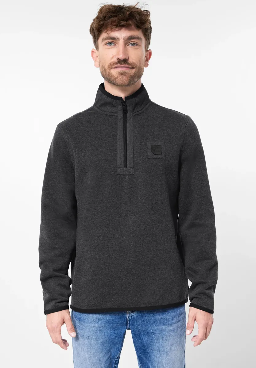 

Толстовка STREET ONE MEN, меланжевого цвета, серый