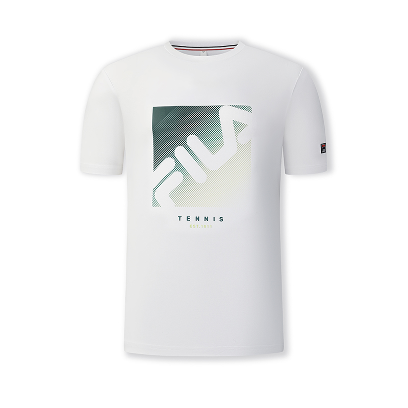 

FILA Футболка мужская нефритово-белая, Белый, FILA Футболка мужская нефритово-белая