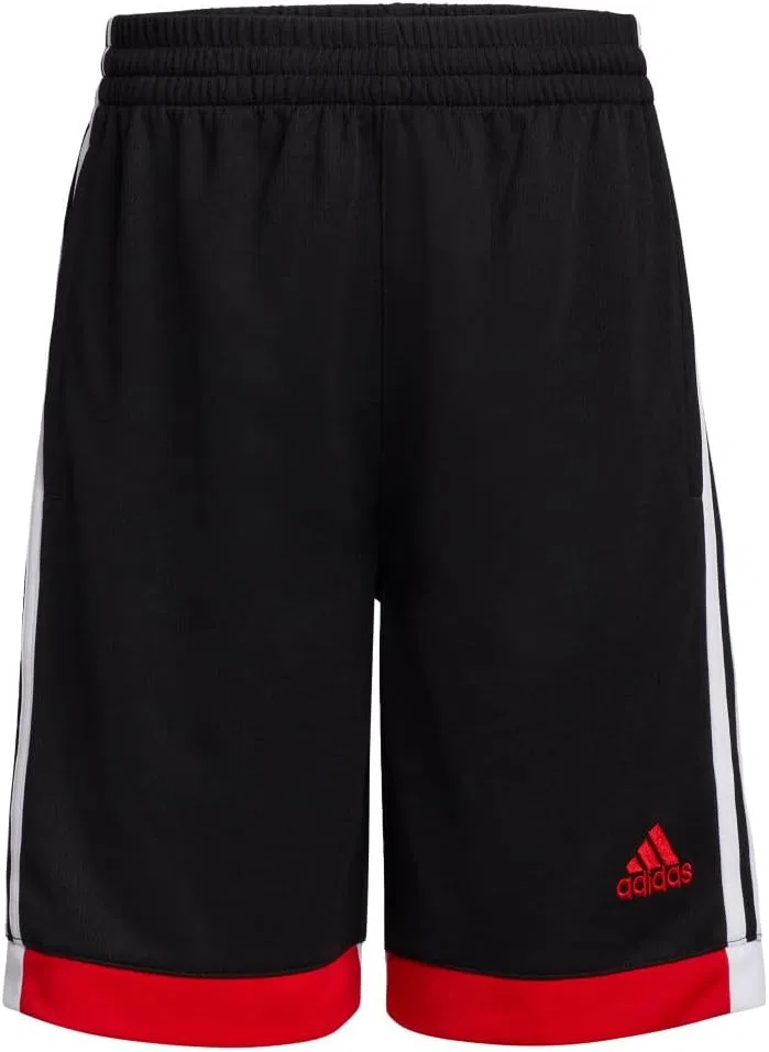 Детские шорты Adidas Winner с эластичным поясом, Black With Scarlet