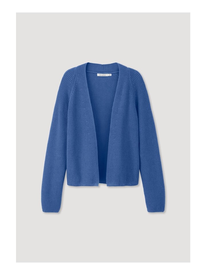 

Кардиган Hessnatur Strickjacke Regular aus reiner Bio Baumwolle, цвет mittelblau