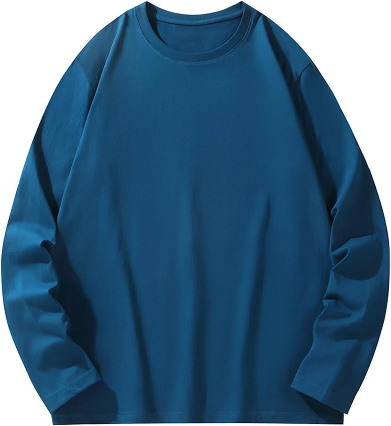 

Мужская футболка с длинным рукавом и круглым вырезом QUNPIU