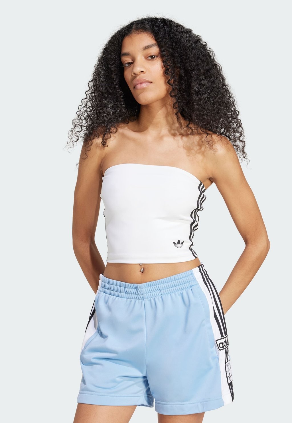

Топ ADICOLOR 3-STRIPES Adidas Originals, белый
