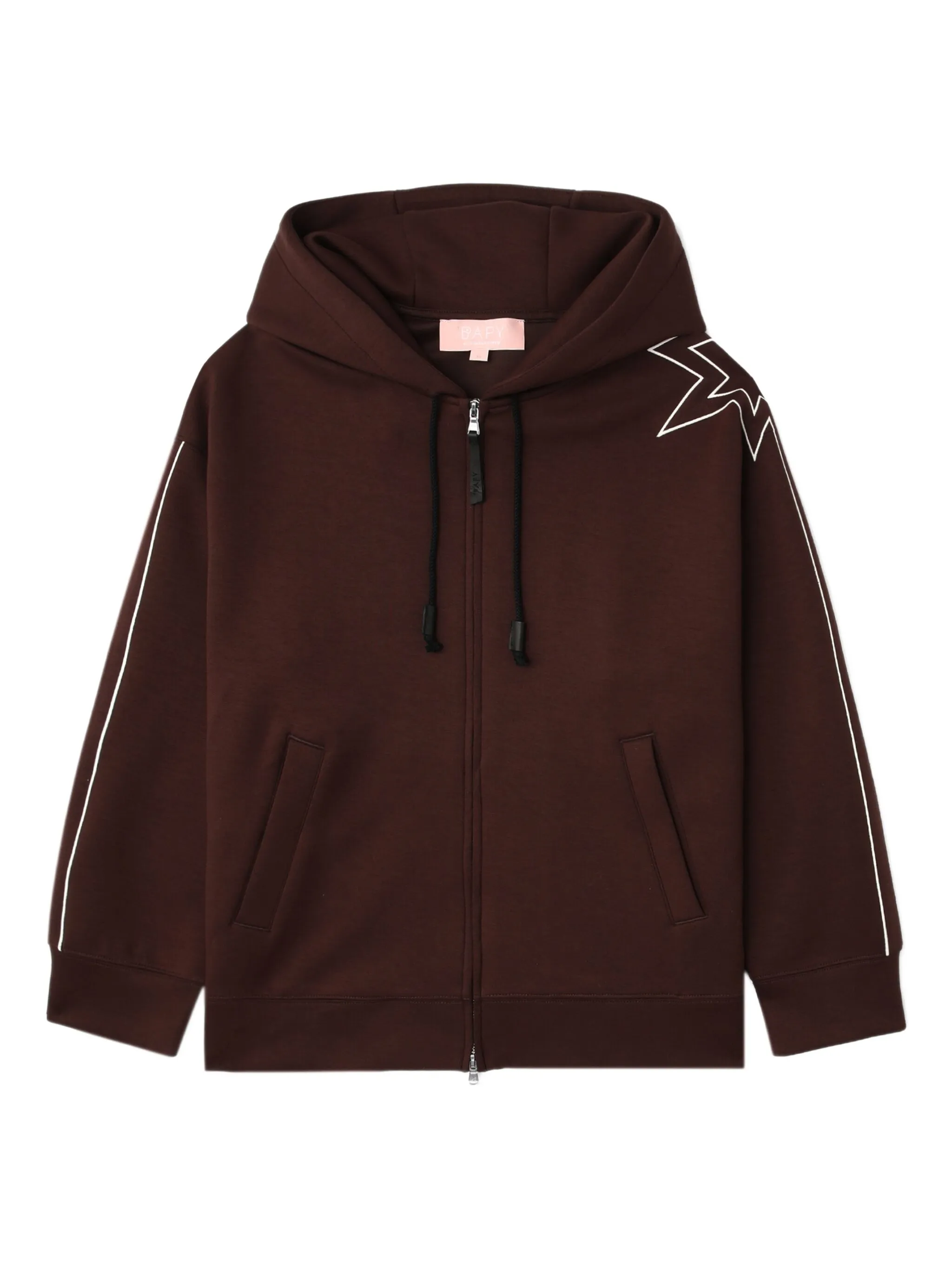 

Худи на молнии Bapy By A Bathing Ape, коричневый