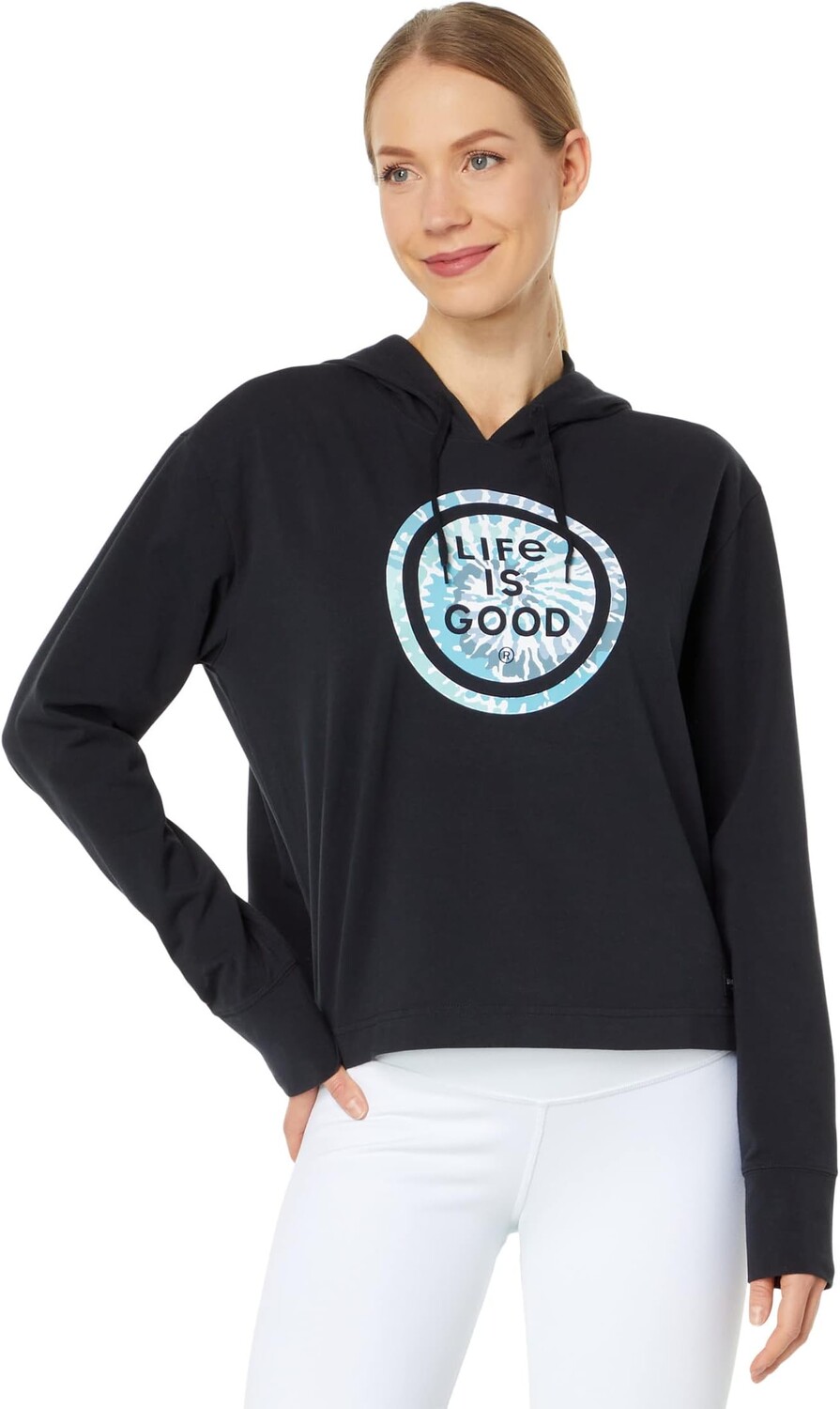 

Худи Life is Good Tie-Dye Coin Crusher-FlexBoxy Hoodie, цвет Jet Black