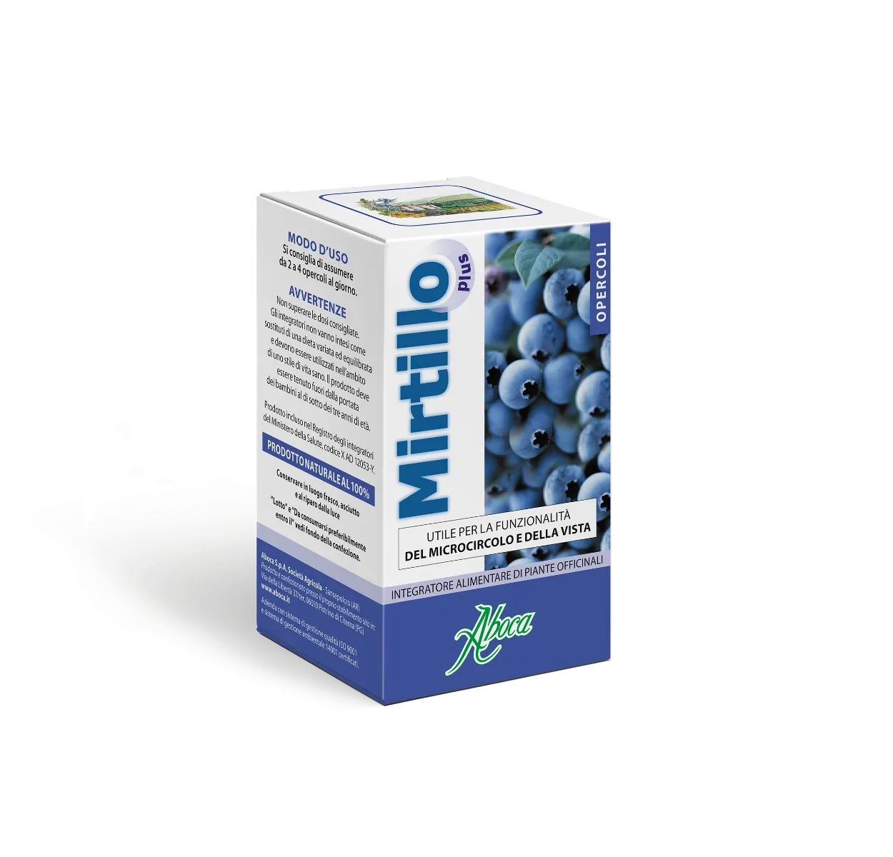 

Aboca Mirtillo Plus 70 Opercula Добавка для микроциркуляции и зрения