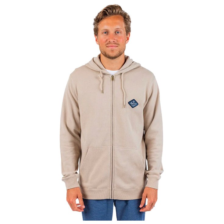

Толстовка aloha hotel zip thru hood taupe - s Rip Curl