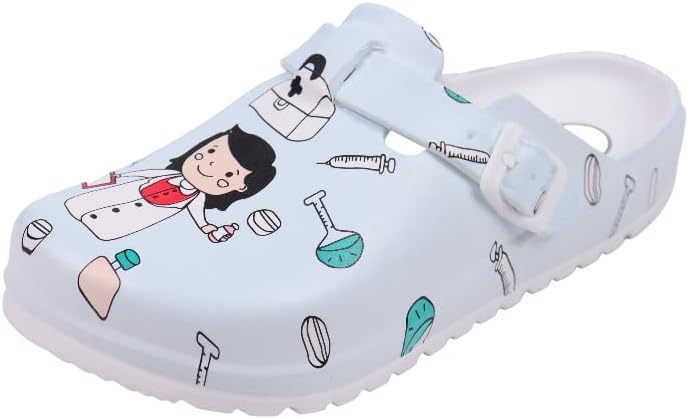 

Сабо FOUPZPAFAM из пены для женщин и мужчин, легкие дышащие сабо для мужчин и женщин, водонепроницаемые противоскользящие туфли для сада, пляжа, путешествий и повседневной носки Fourzpafam, Nurse