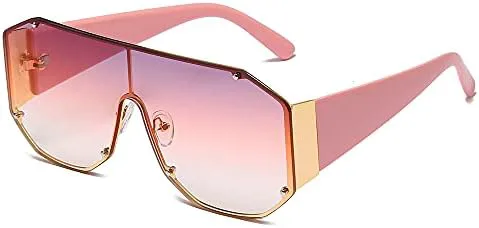 

Крупные солнцезащитные очки для женщин и мужчин, винтажные металлические солнцезащитные очки с градиентным покрытием, защита от ультрафиолета UV400 MTZJH, 6