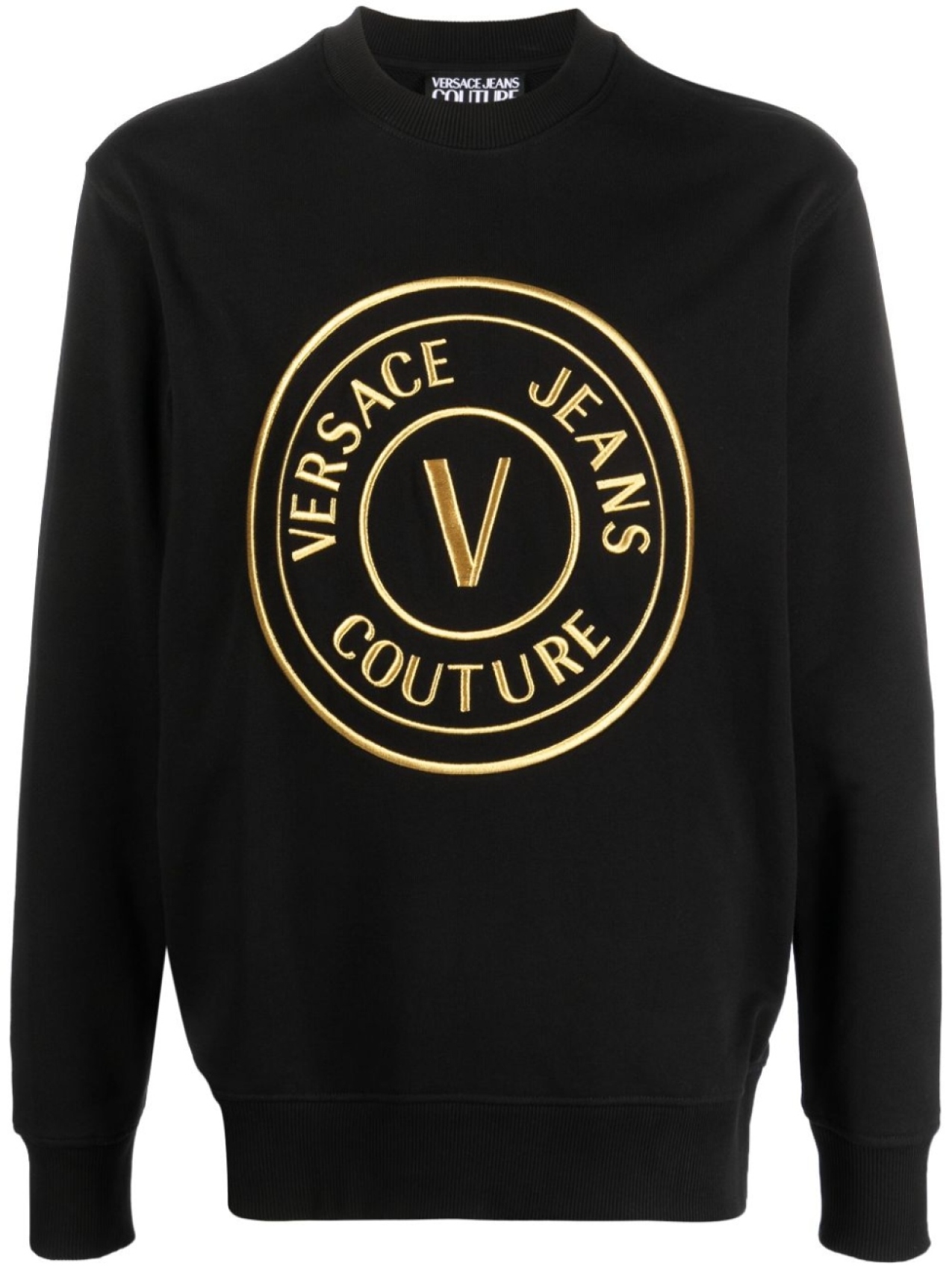 

Versace Jeans Couture толстовка с вышитым логотипом, черный