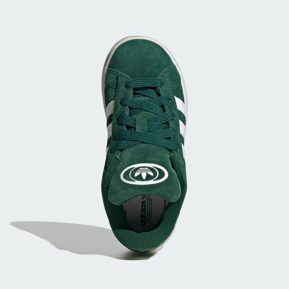 Кроссовки Adidas Campus 00s Elastic Lace Shoes Kids, цвет Dark Green/Cloud White/Gum — фото 2