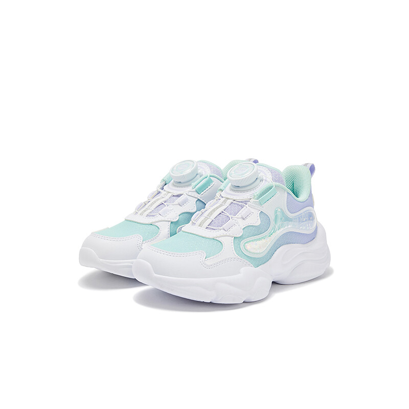 Кроссовки XTEP Kids Lifestyle Shoes PS Low-top White/Virtual Blue/Prism Purple, белый/синий/фиолетовый — фото 2