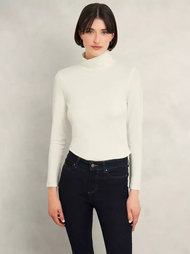 

Топ Hobbs Mischa Roll Neck, цвет hobbs ivory