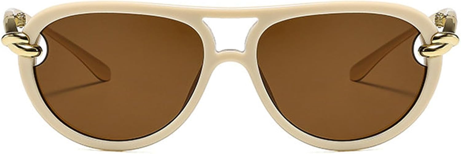 

Willochra Модные солнцезащитные очки-пилот большого размера для женщин Модные ретро-очки с градиентным переходом цвета в крупной оправе Дизайнерские женские солнцезащитные очки, C4