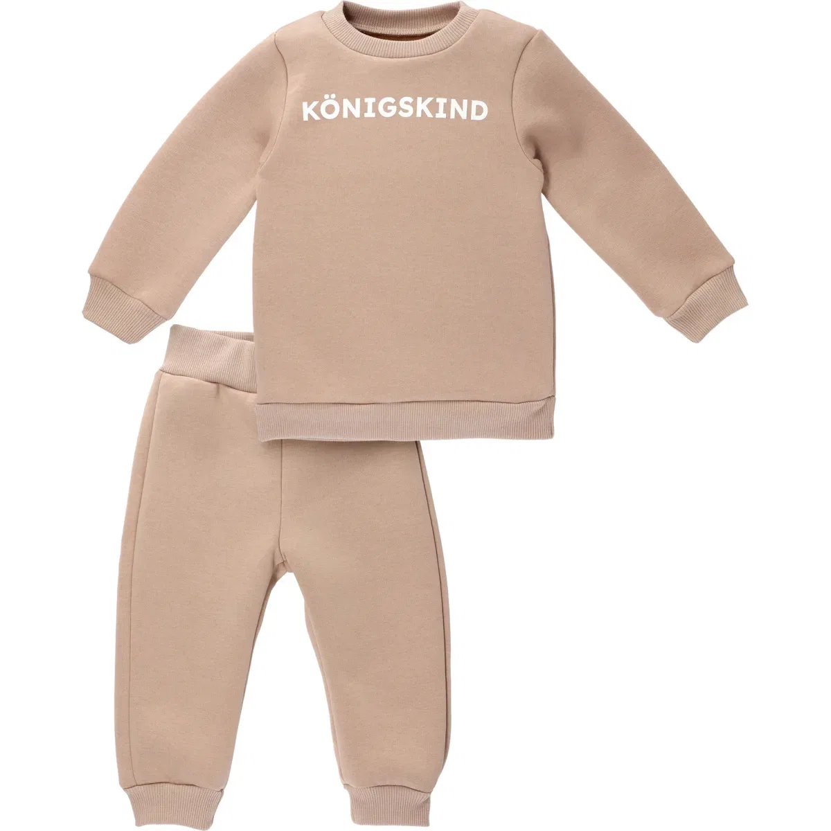 Сет из свитера и джоггеров, хлопок, MaBu Kids, коричневый