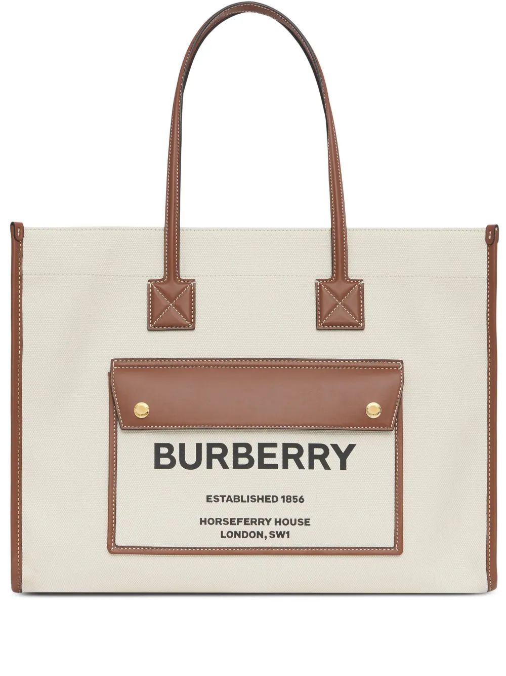 

Сумка-тоут Freya среднего размера BURBERRY, нейтральный