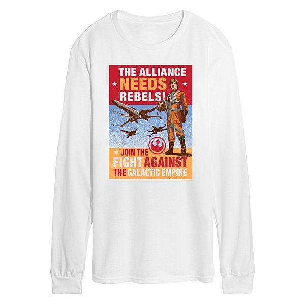 

Мужская футболка с длинным рукавом The Alliance Needs Rebels Star Wars