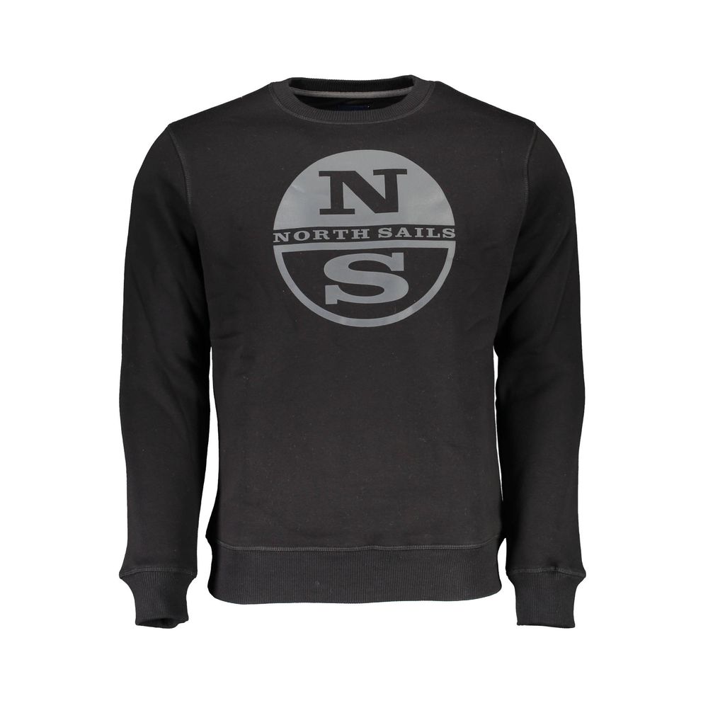 

Черный хлопковый мужской свитер North Sails