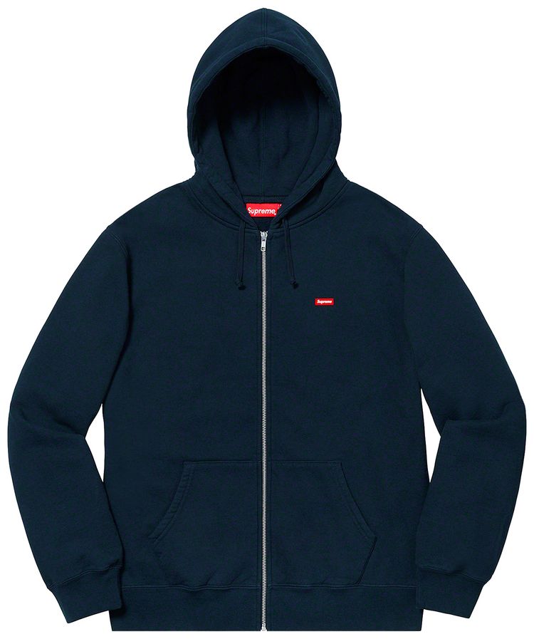 

Толстовка Supreme Small Box Zip Up Sweatshirt 'Navy', синий