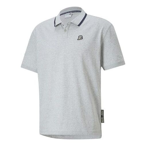 

Рубашка поло team polo tee 'grey' Puma, серый