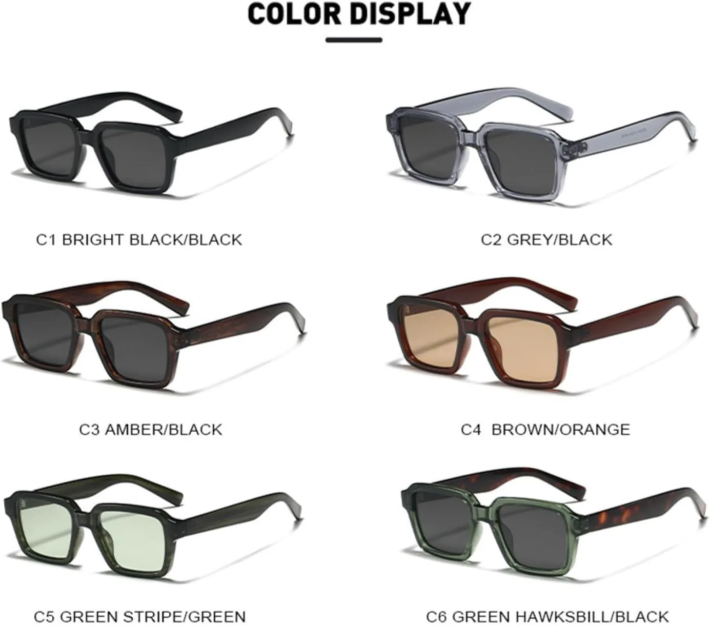 

Солнцезащитные очки с защитой от УФ-излучения UV400 | Легкая оправа | Для женщин и мужчин | Для занятий спортом на открытом воздухе и вождения DSVIGF, Green Stripes