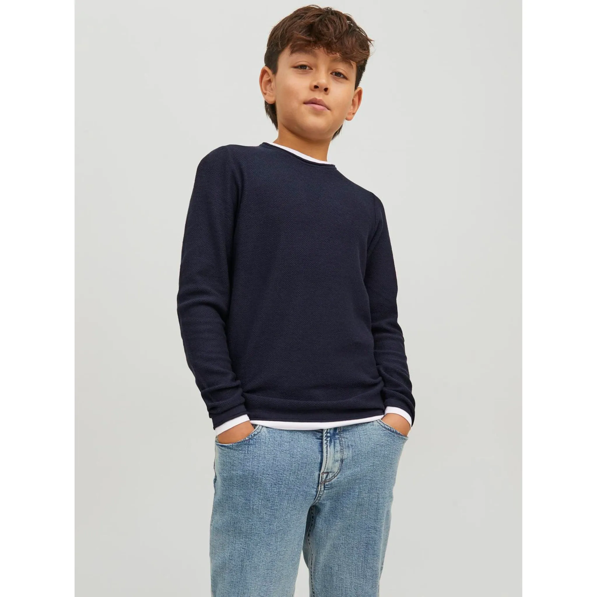 

Детский вязаный свитер Jack & Jones «JORTWINN KNIT CREW NECK JNR» Jack & Jones Junior, цвет navy blazer